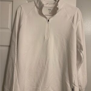 DSG White Quarter-Zip Top